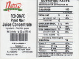 Nature Blessed 100% Pure Pinot Noir Red Grape Fruit Juice Concentrate - 4 Quarts (4/32 fl oz bottles), Excellent for Home Vintners or Brewers, All