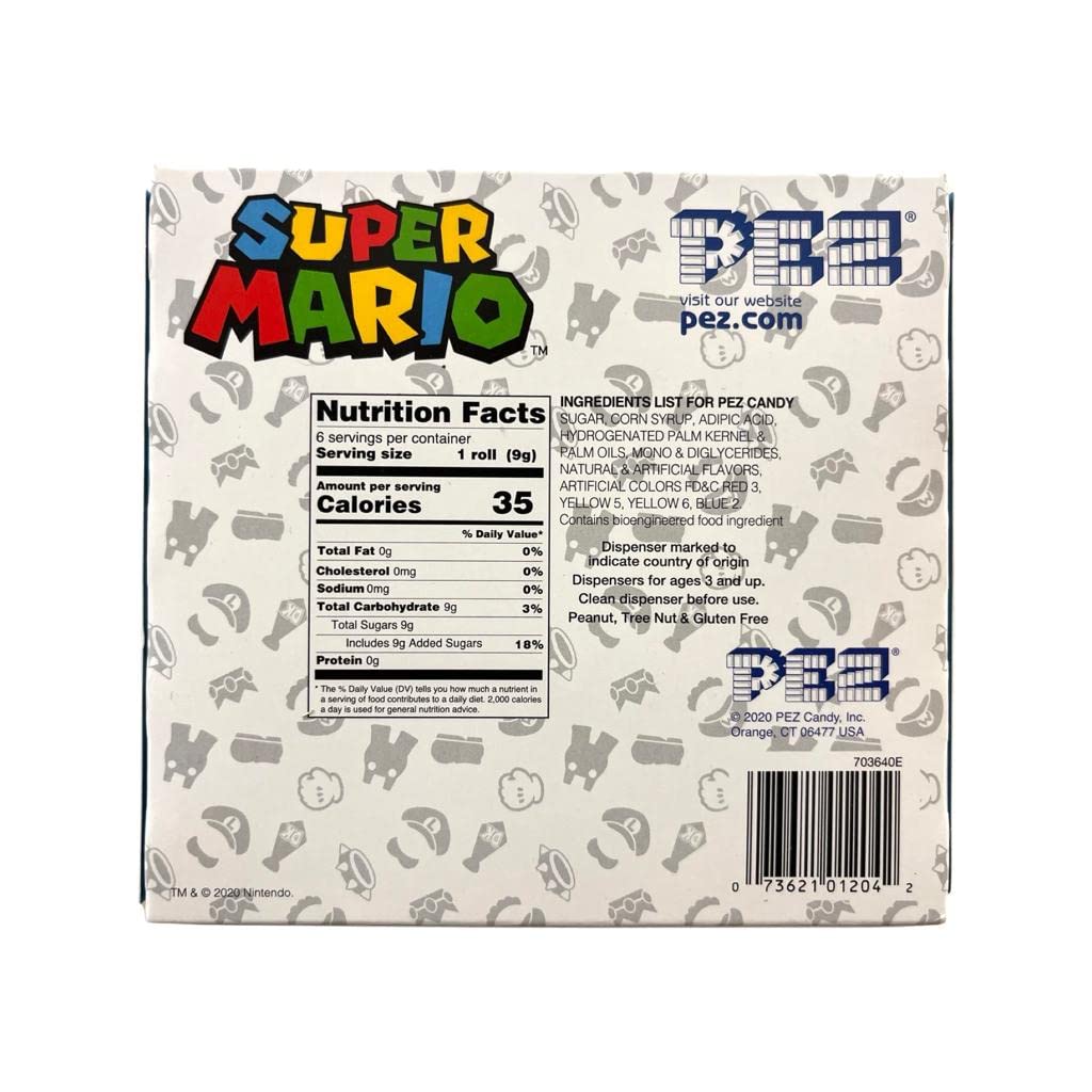Super Mario And Luigi PEZ Set
