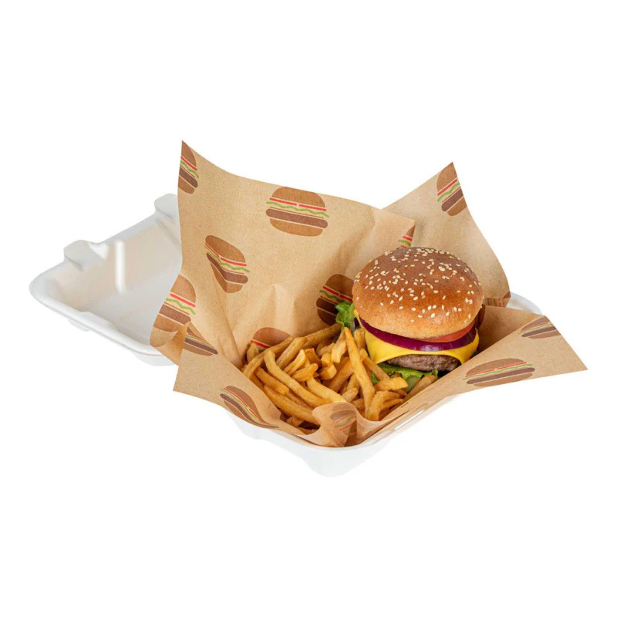 Restaurantware Kraft Paper Food Wrap And Fry Basket Liner, 12 In, 500 Pack
