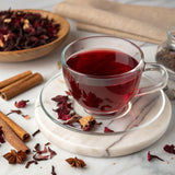 Organic Hibiscus Tea -100 Tea Bags | Organic Herbal Tea From Single Origin | Eco-Friendly Tea Bags | Non-GMO Caffeine Free Tea With Zero Sugar |