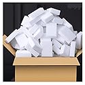 yuai 100 Pack Extra Thick Magic Cleaning Sponges - Reusable Eraser Sponge for All Surfaces - Kitchen-Bathroom-Furniture-Leather-Car-Steel - Just Add