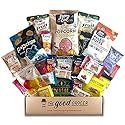 GLUTEN FREE and VEGAN (DAIRY and FIG FREE) Healthy Snacks Care Package (25 Ct): Cookies, Bars, Chips, Fruit, Nuts, Trail Mix, Gift Box Sampler, Office