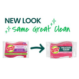 Scotch-Brite Delicate Clean Non-Scratch Scrub Sponge, 3 Nonscratch Kitchen Sponges for Gentle Cleaning of Porcelain, Fine china, Stemware, Nonstick
