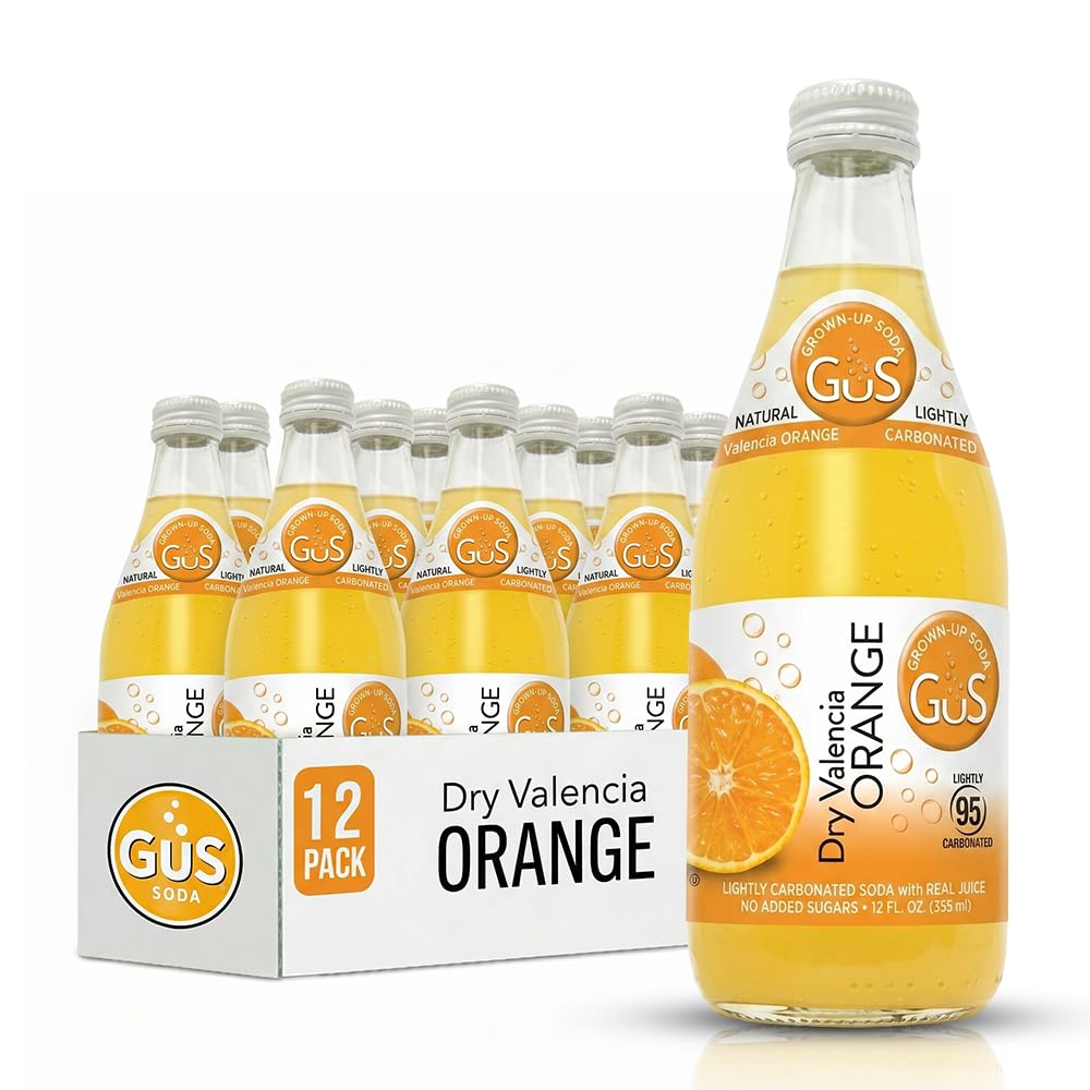 GUS Soda Dry Valencia Orange 12 Oz (12 Pack)