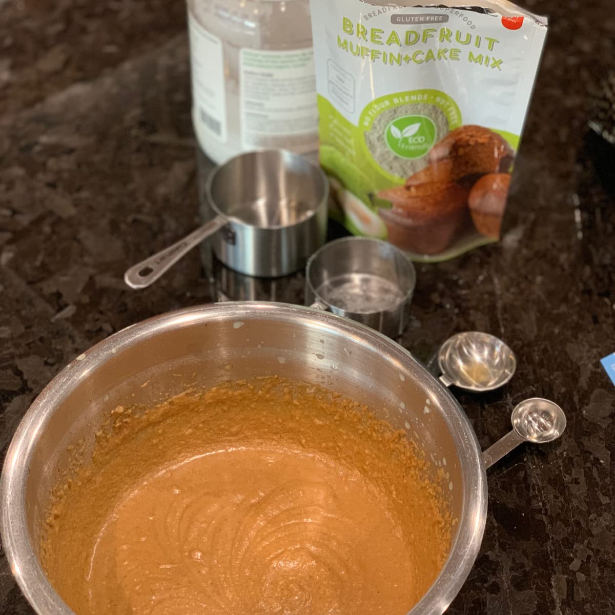 Jus Chill Gluten-Free Breadfruit Muffin + Cake Mix | Gluten-Free Tropical Food Caribbean Natural Grain-Free Non-Dairy / Dairy-Free Great Tasting & Moist Ingredient Low Glycemic Premix Upcycled High Fiber