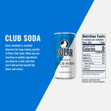 LastFuel. POLAR Club Soda - 24pk 7.5oz Cans | Crisp Refreshment, Perfect Mixer | Ideal for Cocktails and Mocktails