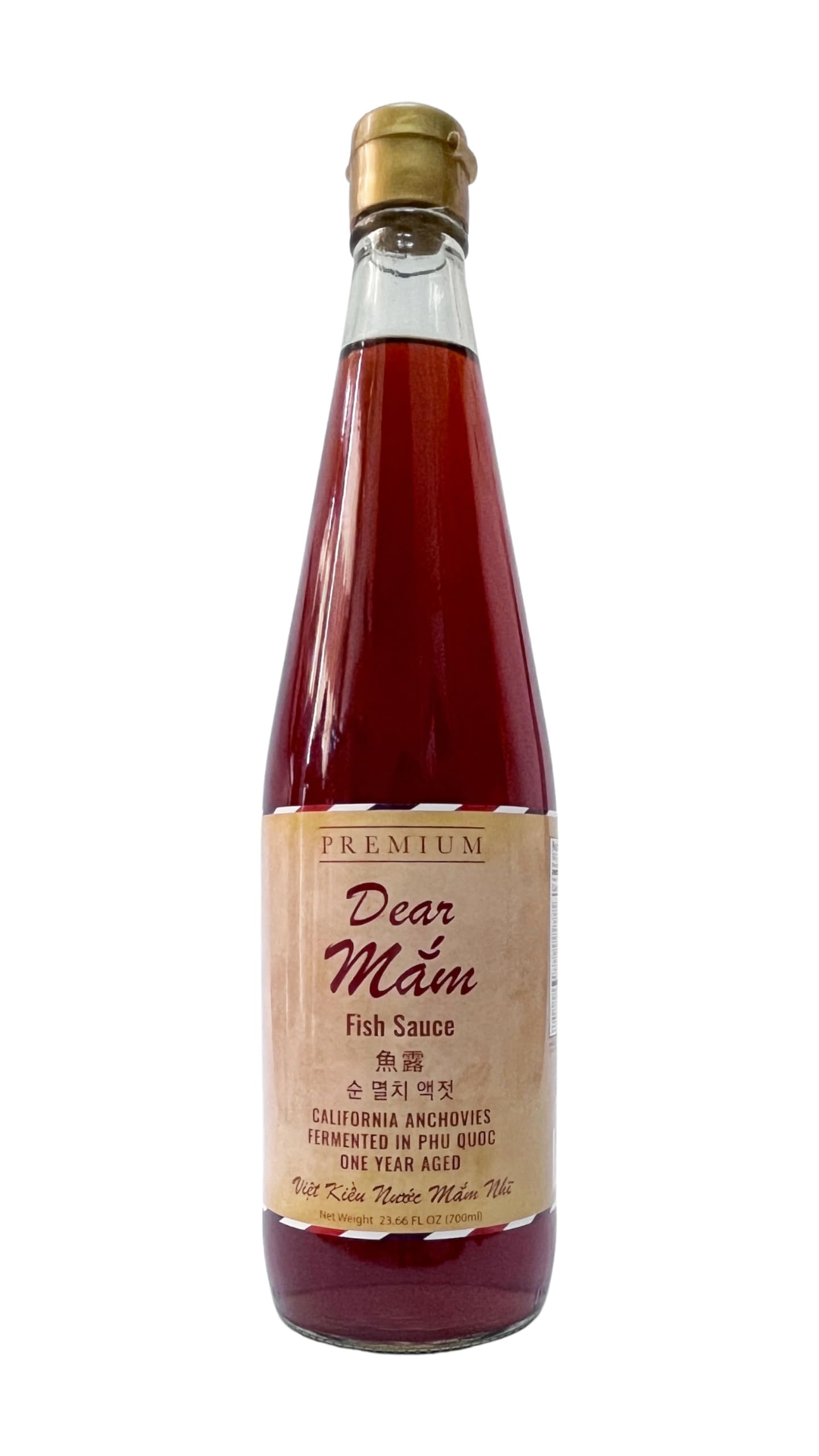 Dear Mam Fish Sauce | Premium Fish Sauce Made With Real California Anchovies | 1 year Barrel aged | Brewed in Phu Quoc Vietnam