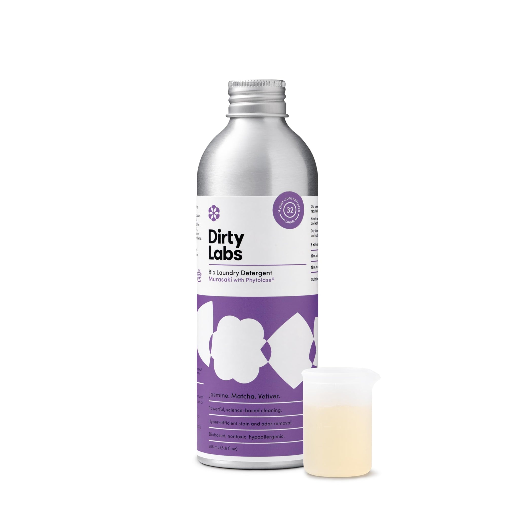 Dirty Labs | Murasaki Scent | Bio Enzyme Liquid Laundry Detergent | 32 Loads (8.6 fl oz) | Hyper-Concentrated | High Efficiency & Standard Washing |