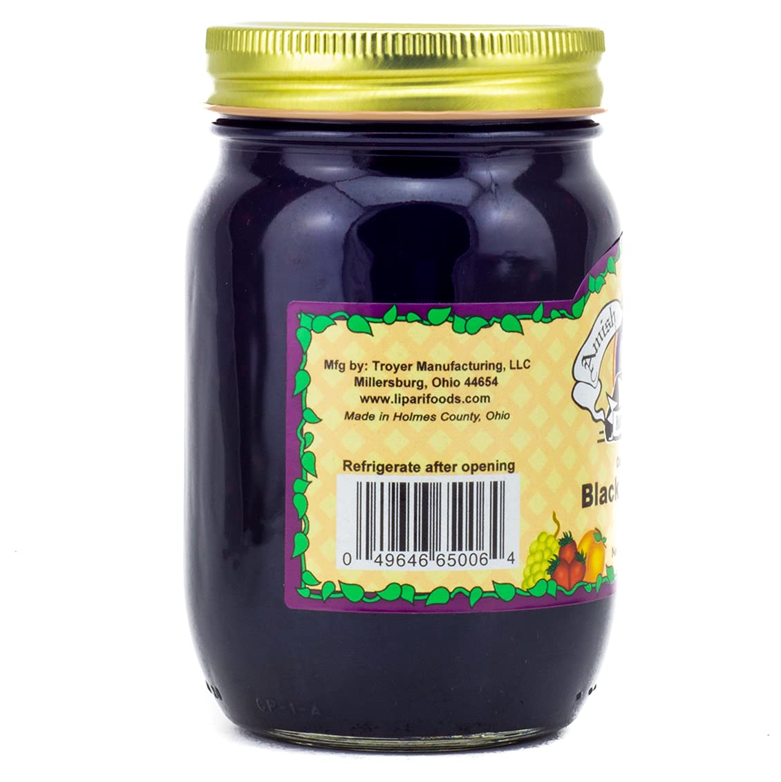 Amish Wedding Black Raspberry Jam 18 Ounces