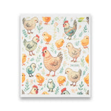 SWEDEdishcloths - Cellulose Sponge Dish Towels - Mixed Set of 6 (One of Each Design) Chickens Swedish Dish Cloths