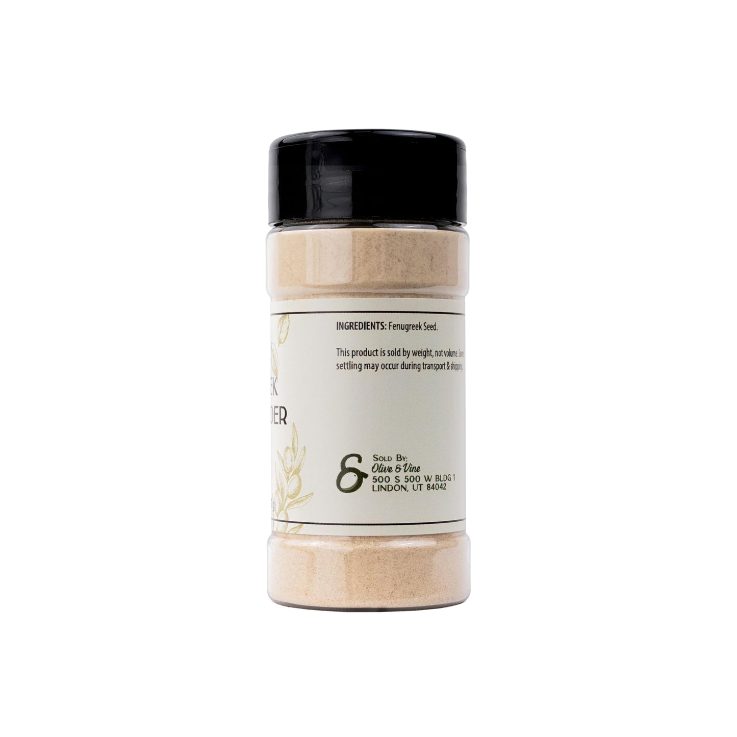 Olive & Vine Fenugreek Seed Powder, Earthy & Nutty Flavor, Use in Curries, Stews, and Spice Blends, with Rich Tradition, Authentic Taste, for Global