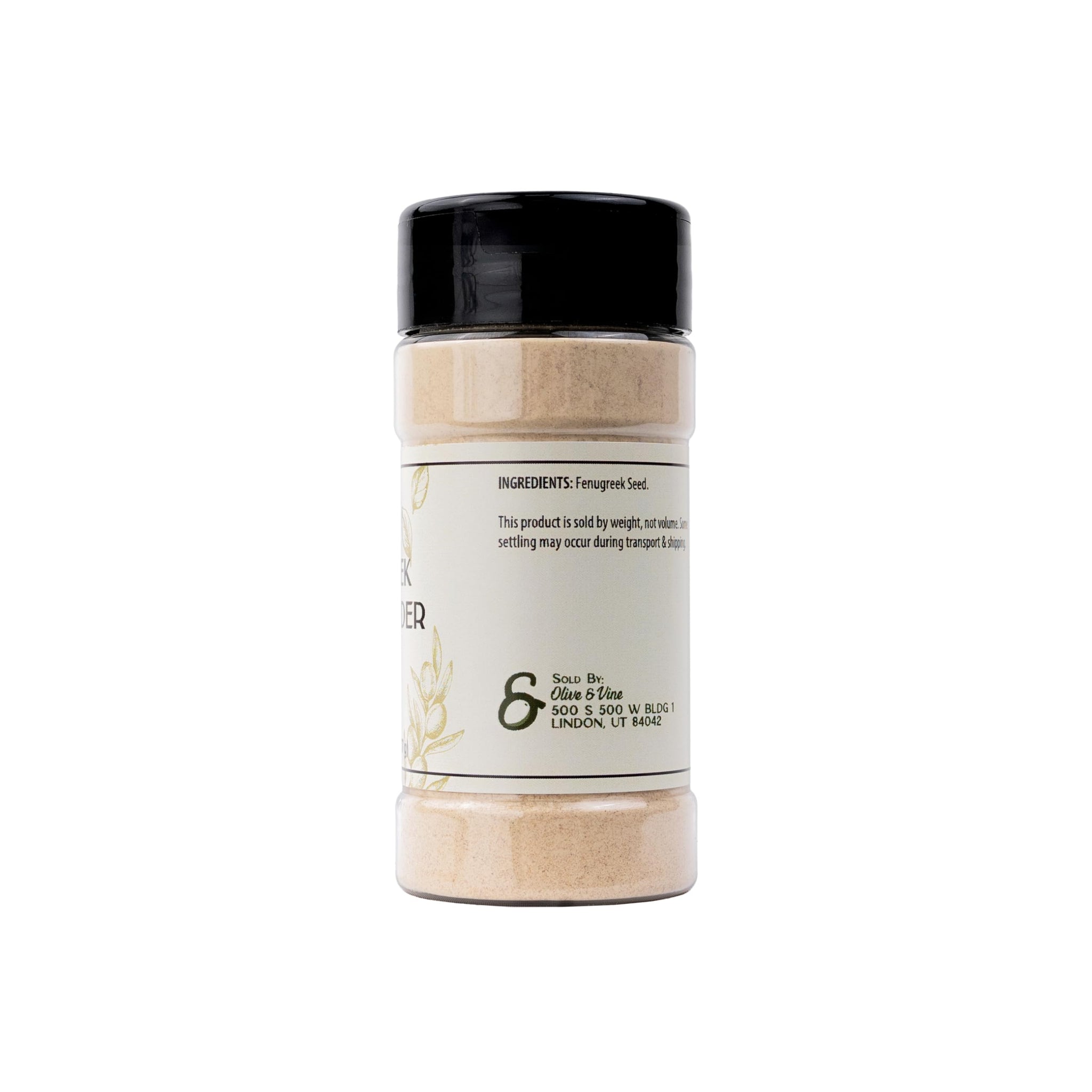Olive & Vine Fenugreek Seed Powder, Earthy & Nutty Flavor, Use in Curries, Stews, and Spice Blends, with Rich Tradition, Authentic Taste, for Global