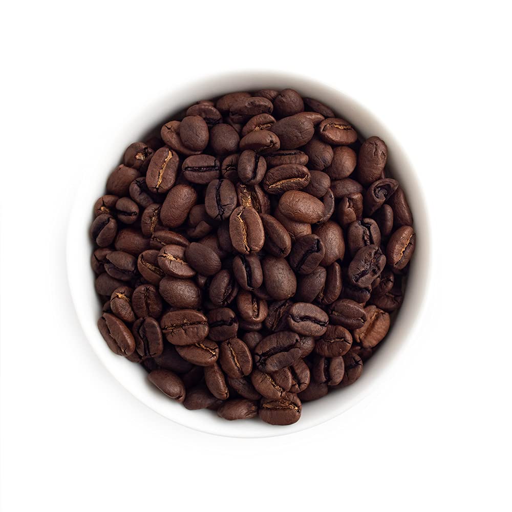 Fresh Roasted Coffee, 100% Colombian Water-Processed Half-Caf Whole Bean Coffee, Medium Roast, Kosher, 2 lb (32 oz)