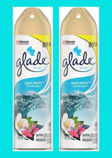 Glade Air Freshener 8oz (Package May Vary) Pack of 3 (Aqua Waves)