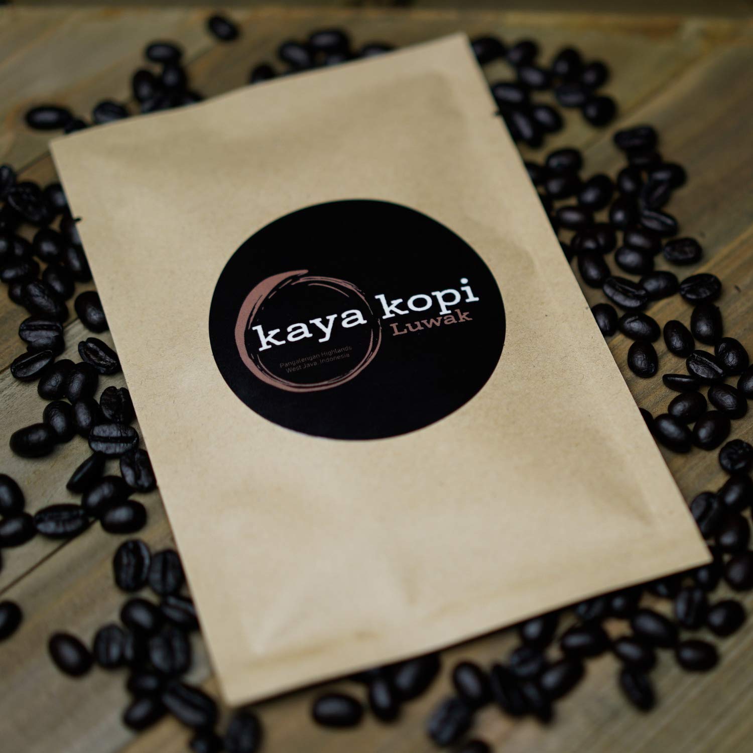 Kaya Kopi Premium Kopi Luwak From Indonesia Wild Palm Civets Arabica Coffee Beans (Medium Roast, 1.76 Ounce (Pack of 1))