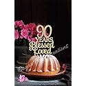 90 Years Blessed and Loved Cake topper