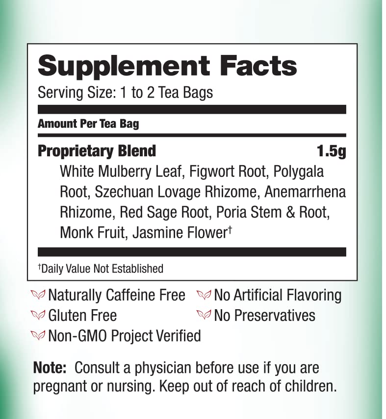 Bravo Tea Triple Stress Relief Caffeine Free 20 Tea Bags