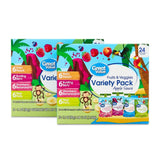 Great Value Fruits & Veggies Applesauce Pouches Variety Pack, 3.2 oz, 48 Count, 4 Flavors