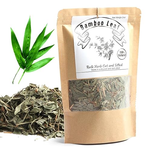 EidolonGreen [China Medicinal Herb] Bamboo leaves tea,Organic Bamboo Leaf Tea, (DanZhuYe/???/?? ?? ?) Chinese Herbal Dried Loose Leaves (2 Ounce (Pack