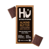 Hu Chocolate Bars | 8 Pack Almond Butter Puffed Quinoa Chocolate | Natural Organic Vegan, Gluten Free, Paleo, Non GMO, Fair Trade Dark Chocolate |