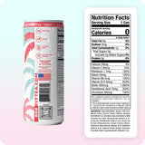 FitTea Healthy Energy Drink 12 Fl Oz - Watermelon Sugar Sparkling Refresher (12 Pack) Zero Calories Natural Green Tea Energy Drinks Sugar Free