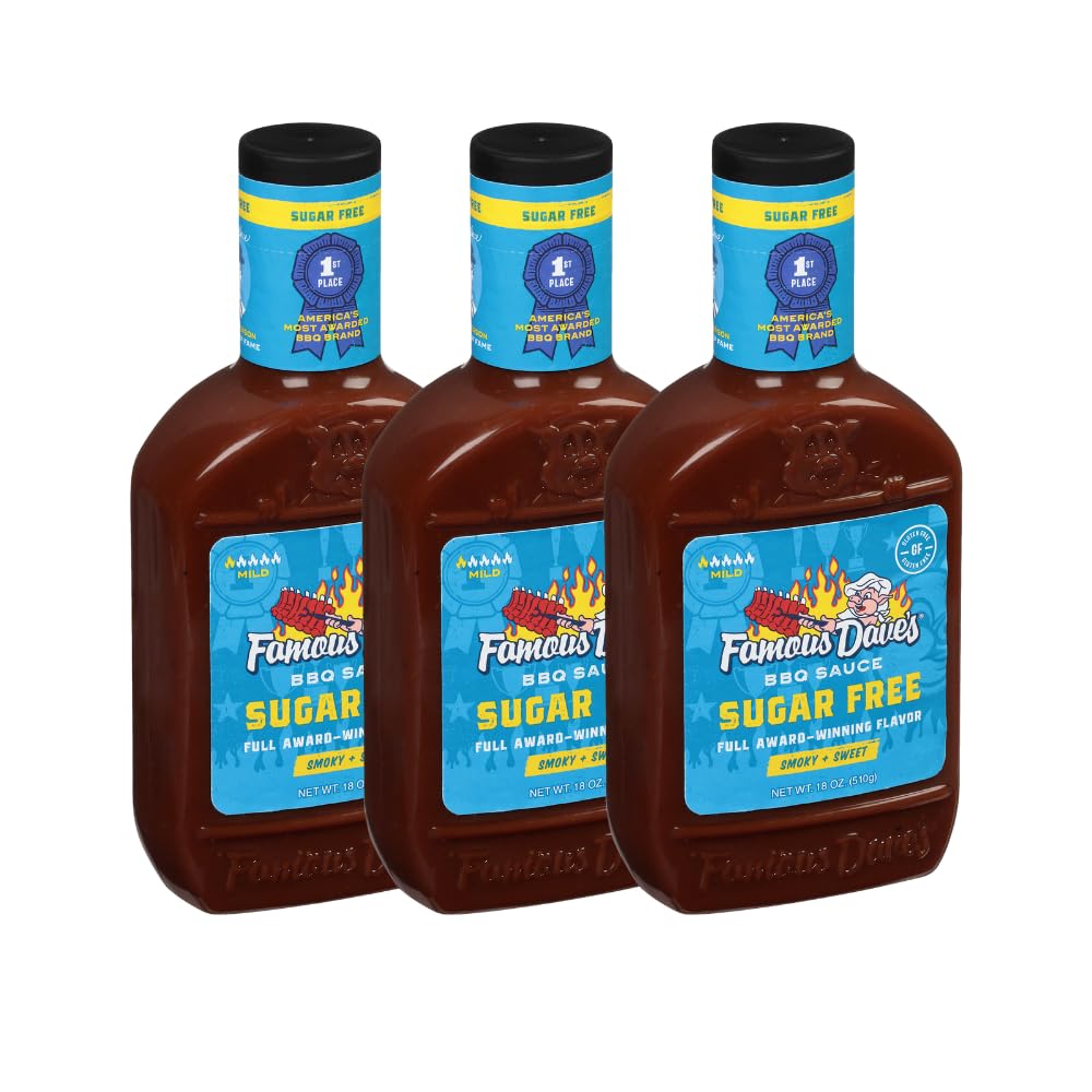 Famous Dave's - 3 pck, Sugar Free BBQ Sauce (54 oz.)