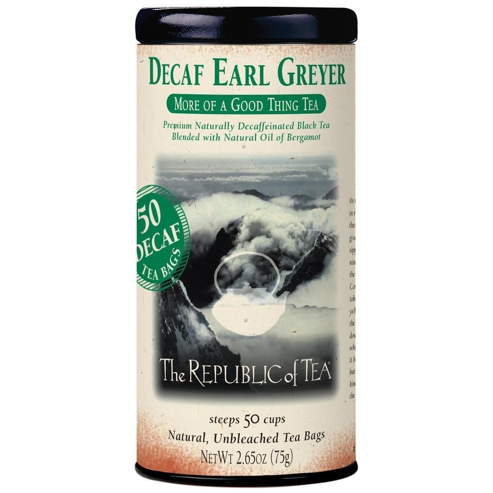 The Republic of Tea - Earl Greyer Decaf Tea, 50 Count
