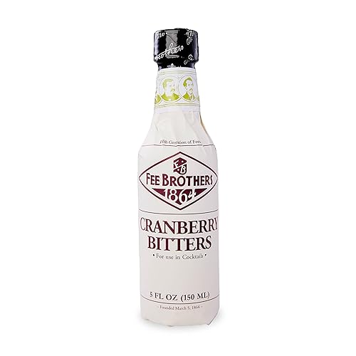 Fee Brothers Cranberry Cocktail Bitters - Aromatic Cocktail Mixer & Concentrated Flavoring, Gluten Free, Vegan-Friendly, 5 fl oz
