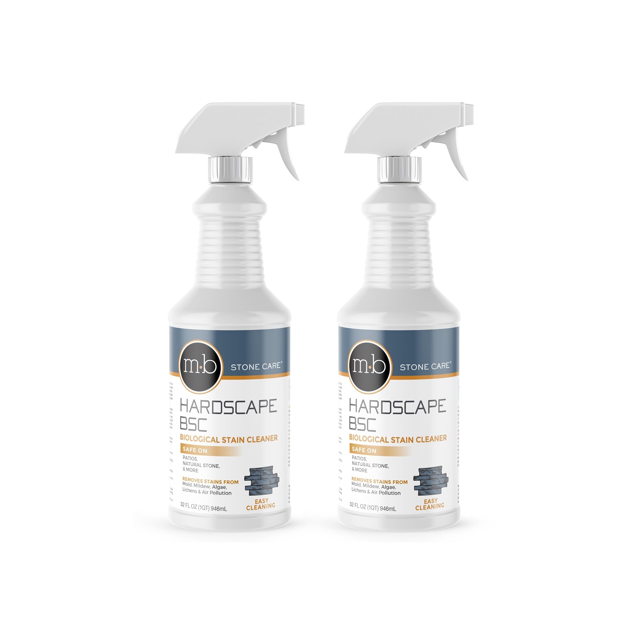 Hardscape BSC Headstone Cleaner for Grave Cleaning - Ideal for Cleaning Headstones, Tombstones, and Memorials - by MB Stone Care (QUART SPRAY) (2)
