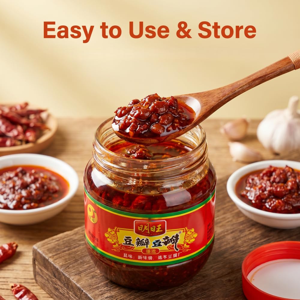Sichuan Pixian Broad Bean Paste 17.6oz, Spicy Fermented Cooking Sauce