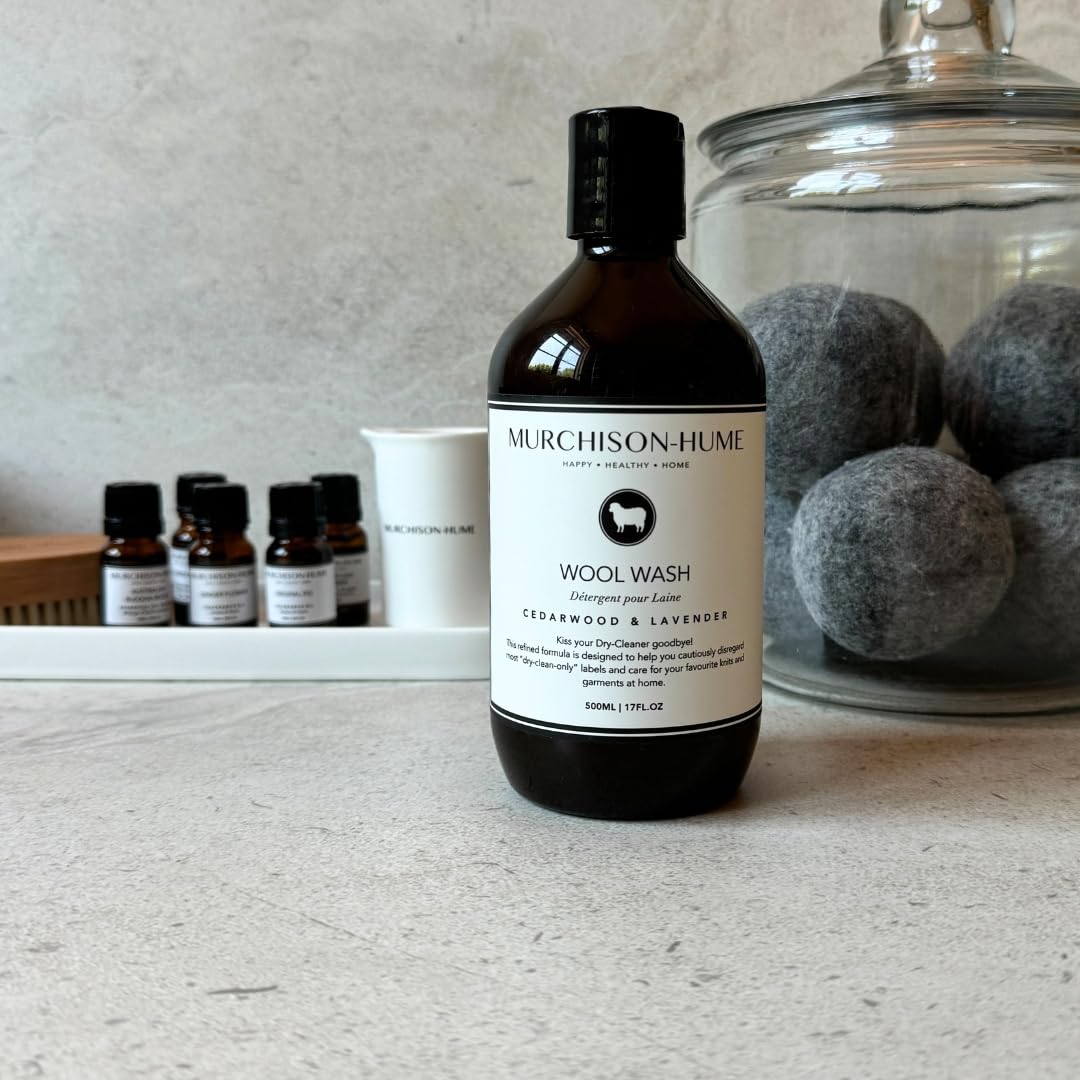 Murchison-Hume Luxury Wool Wash - Eco-Friendly Detergent for Wool, Cashmere & Delicates - Cedarwood or Lavender - Plant-Based, Biodegradable Formula