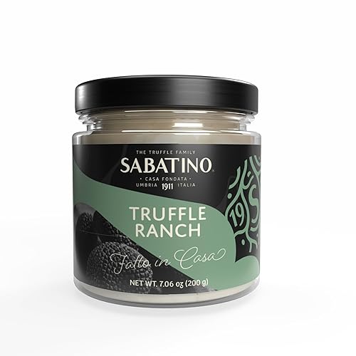 Sabatino Gourmet Truffle Ranch Dressing - Creamy, Bold Flavor with Real Truffle Infusion | Perfect for Salads, Dipping, Wings, & More | All-Natural