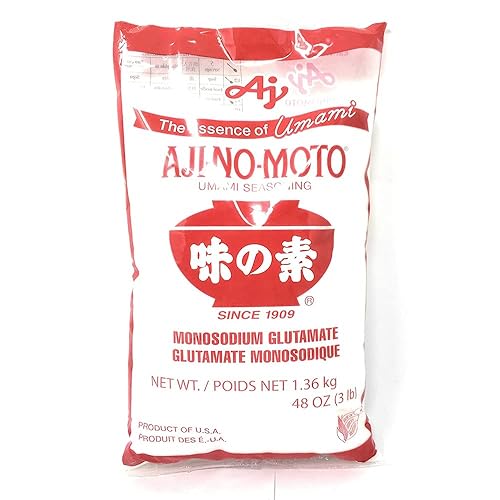 Aji No Moto Ajinomoto MSG in Plastic Bag Umami Seasoning 3LB / 1.36kg (3lb, 1pack)