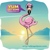 The Original Bag of Poo®, Flamingo Poo (Strawberry Flavor Cotton Candy) Novelty Poop Gag Gift. Free sticker inside.