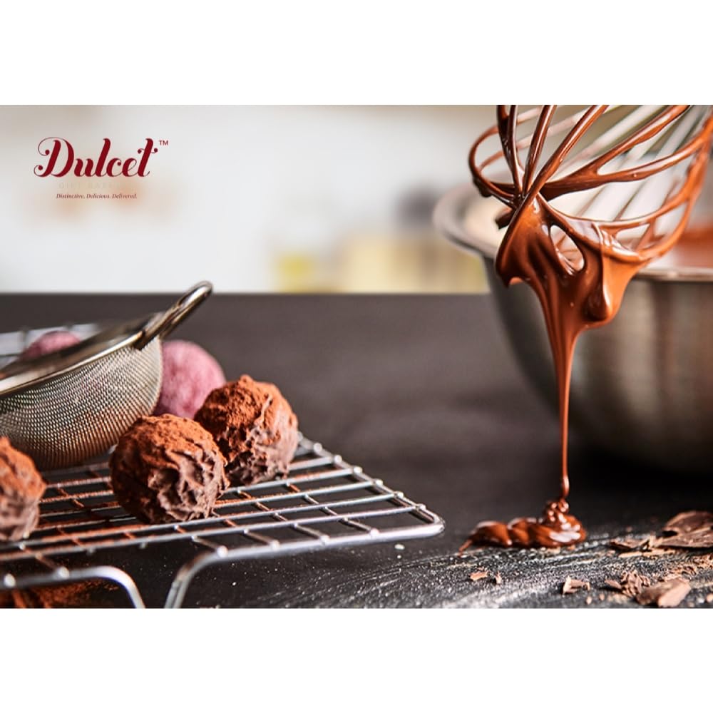 Dulcet Gift Baskets Chocolate Candy Variety Pack ! Luxurious Milk Chocolate Truffles - Truffle Gift Set for Women and Men ! 9pcs Chocolate Truffles