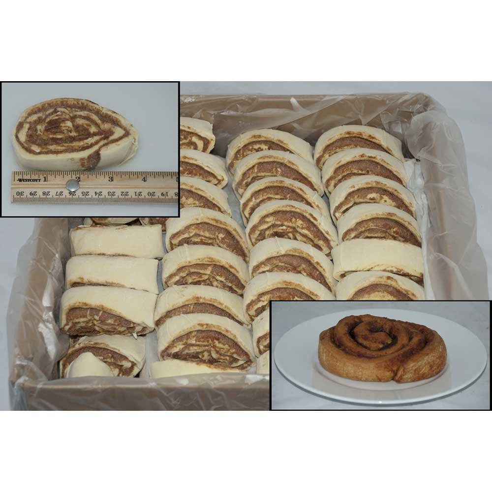 General Mills Pillsbury Plus Unbaked Classic Cinnamon Roll Dough, 4.5 Ounce -- 90 per case.