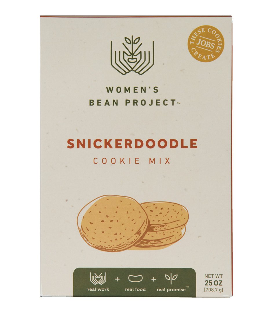 Women's Bean Project Gift Bundle with Snickerdoodle and Chocolate Chip Oatmeal Cookie, 2 Items