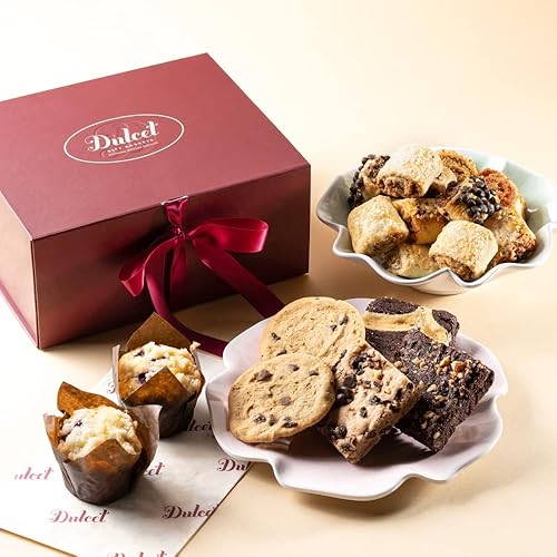 Gourmet Food Gifts, Thank You & Appreciation, Congratulations, Birthday Gift Baskets, for Her, Women, Wife, Mom, Sister & Friend by Dulcet Gift