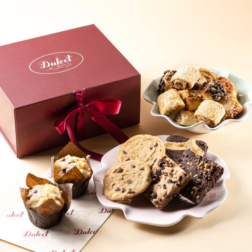 Gourmet Food Gifts, Thank You & Appreciation, Congratulations, Birthday Gift Baskets, for Her, Women, Wife, Mom, Sister & Friend by Dulcet Gift