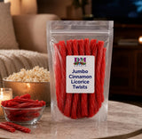 Cinnamon Licorice Twists - 1 lb Bag - Soft & Chewy Sweet and Spicy Candy with Bold Cinnamon Spice - Fresh, Premium Quality Twists