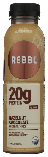 Rebbl Organic Hazelnut Chocolate Protein, 12 FZ