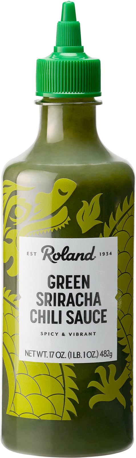 Roland Foods Green Sriracha Chili Sauce, Specialty Imported Food, 17 Ounce, Pack of 1