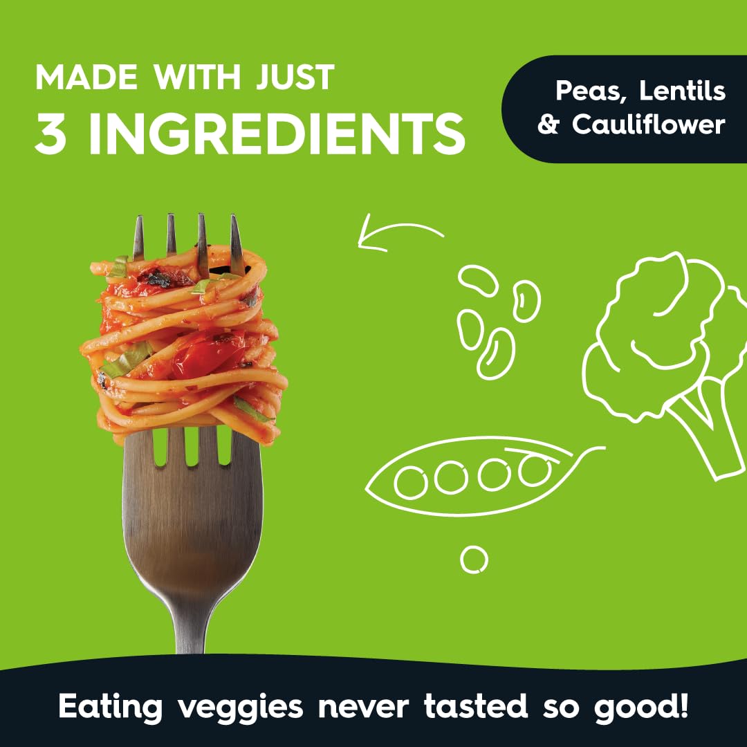 Veggiecraft Farms Spaghetti - NEW IMPROVED TASTE - Gluten Free Pasta, Thin Spaghetti Noodles, Plant Based Protein Spaghetti w/Cauliflower, Low Carb