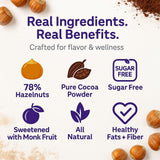 Why Wait? Velvet Hazelnut & Cocoa Spread - 78% Hazelnuts • Monk Fruit Sweetened • Sugar Free • Keto & Low Carb Chocolate Spread • No Palm Oil •