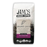 Jim’s Organic Coffee - Jo-Jo’s Java Blend - Medium/Light Roast, Whole Bean, 12 oz Bag