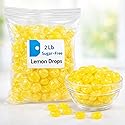 Sugar-Free Lemon Drops - 2 lb Bag, Sweet & Tart Sugar-Free Candy, Classic Guilt-Free Treat