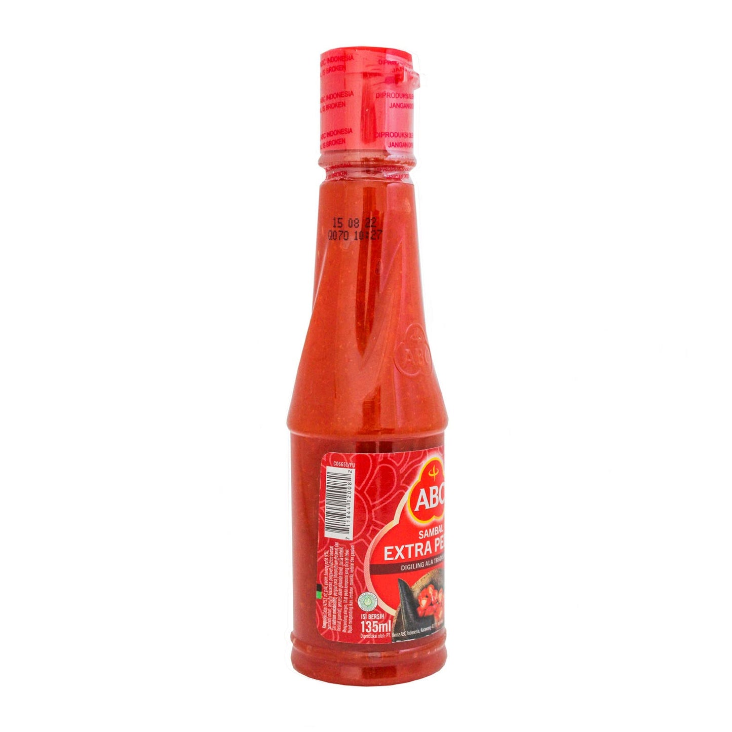 ABC Sambal Ekstra Pedas (Extra Hot Chili Sauce), 135 Ml (Pack of 1)