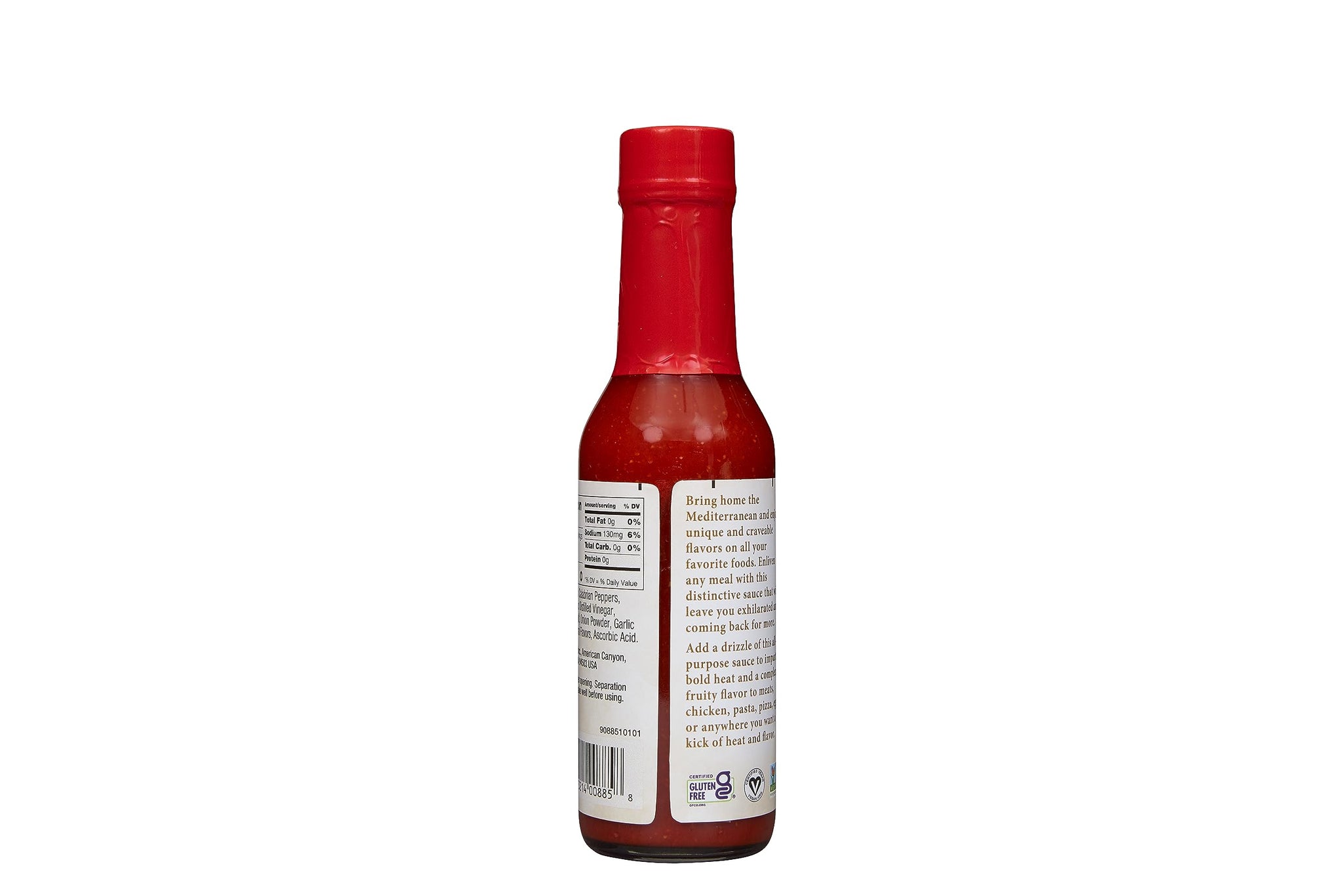 Mezzetta Calabrian Chili Sauce - Mediterranean Hot Sauce for Pizza, Meats, Chicken, Pasta - High Heat - Vegan, Non-GMO, Gluten Free - 5 Oz - Pack of 2