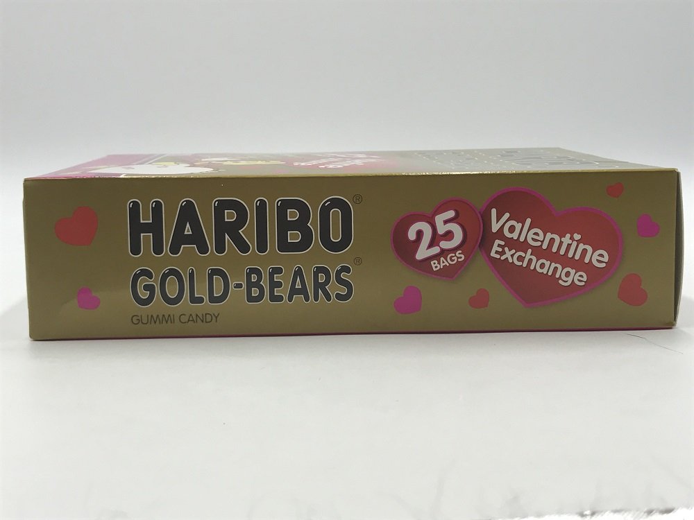 Haribo of America Goldbears Valentine Exchange Candy Bag, 25 Count (Pack of 12)