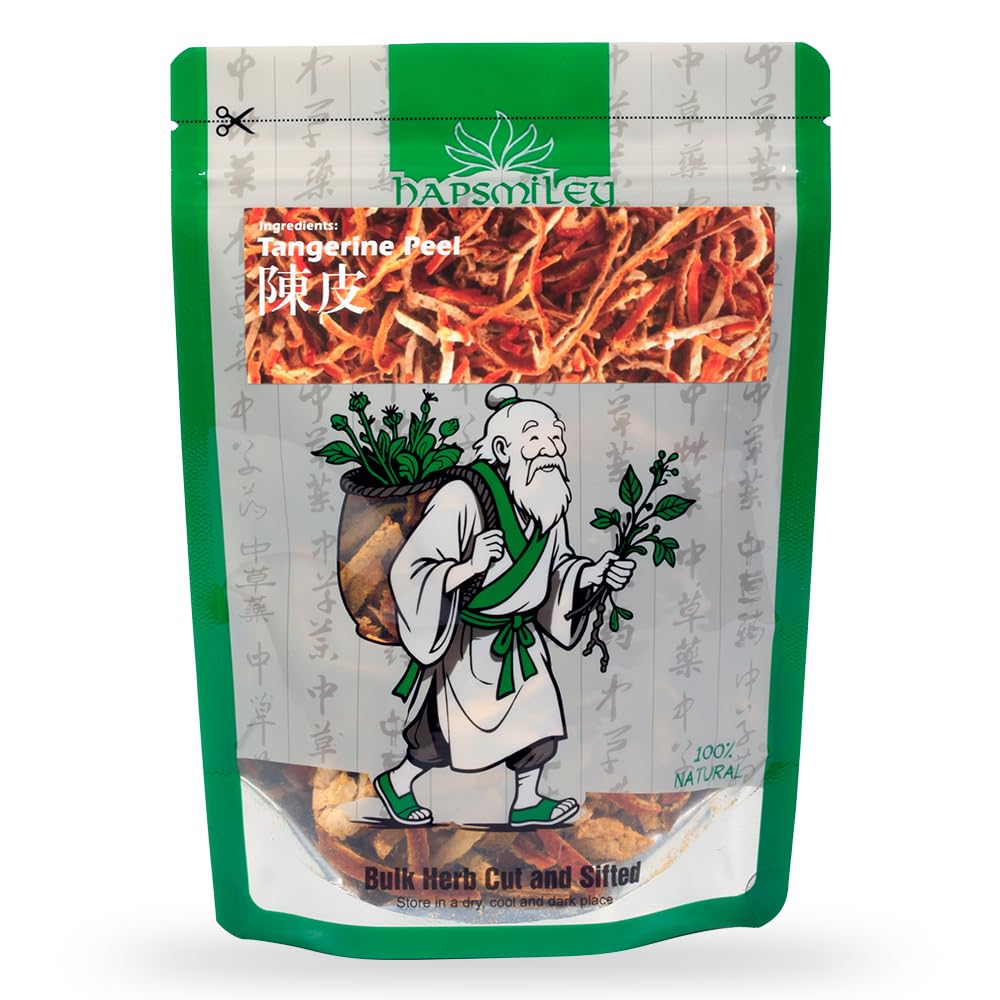 Hapsmiley Dried Tangerine Peel Tea (Dried Mandarin Orange Peel/Chen pi/??/?? ?/??? ?) Dried Bulk Herbs 100g (3.5 Oz)